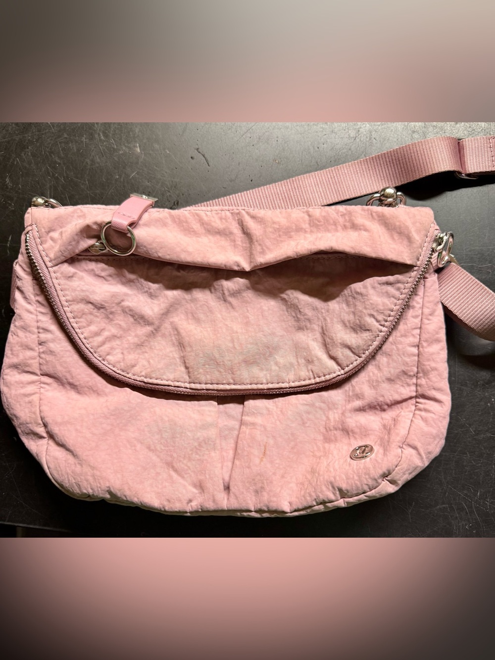 lululemon athletica Pink Taupe Festival Crossbody Shoulder Bag